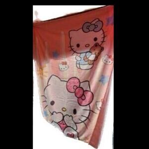 Hello kitty throw blanket